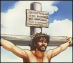 sign above cross