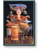 James Christensen art print: Piscatorial Percussionist