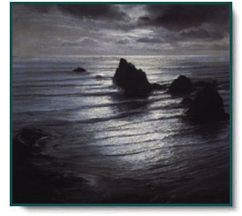 Peter Ellenshaw - Seascape by Night