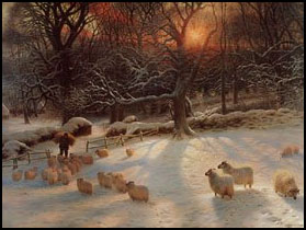 Joseph Farquharson - The Shortening Winter's Day (Sheep)