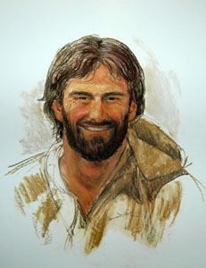 Smiling Christ by Frances Hook