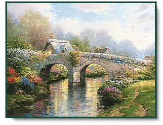 Thomas Kinkade - Blossom Bridge