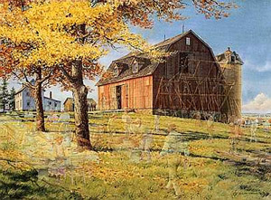 Neighbors: A Barn Raising by Charles Peterson