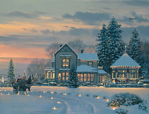 Christmas Eve at the Winchester Inn by William S. Phillips
