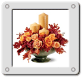 Candles of Autumn - Thanksgiving Floral Arrangement